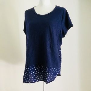 Beach Ocean Navy Nautical Seashells XXL Top